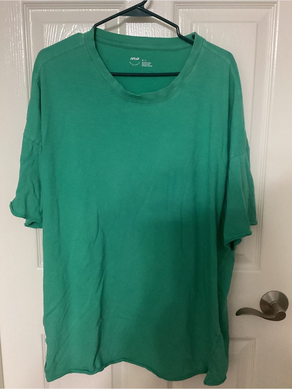 Aerie Oversized Green Boyfriend T-shirt Women’s XL Like New
